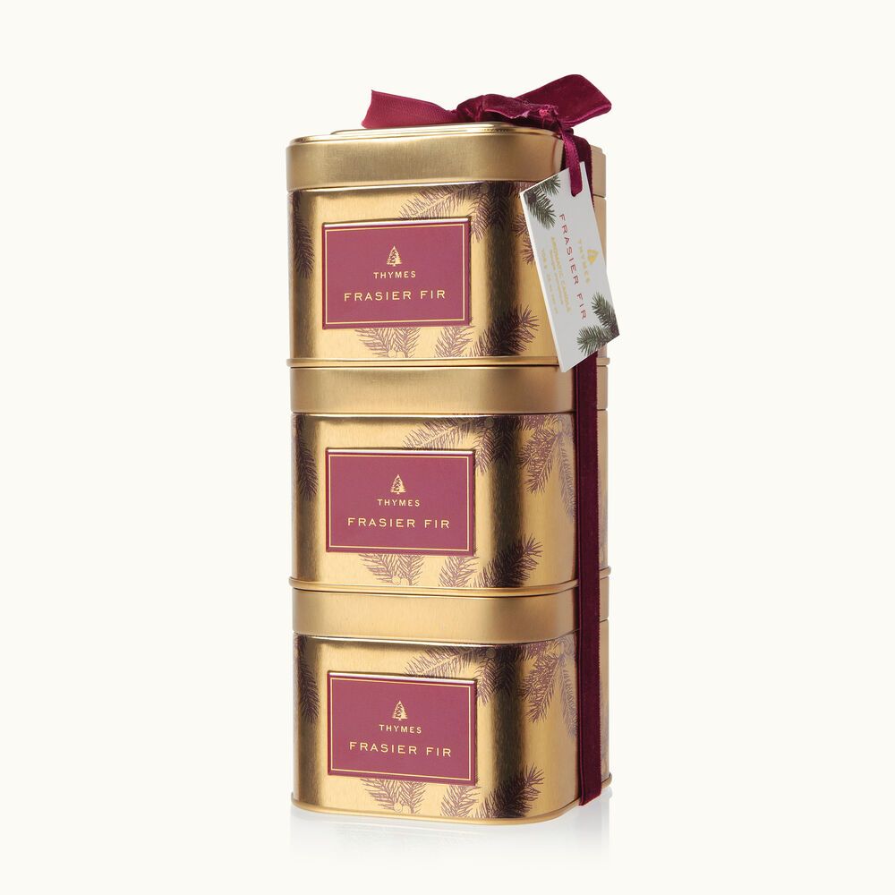Frasier Fir Stackable Gift Tin Trio | Thymes | Thymes