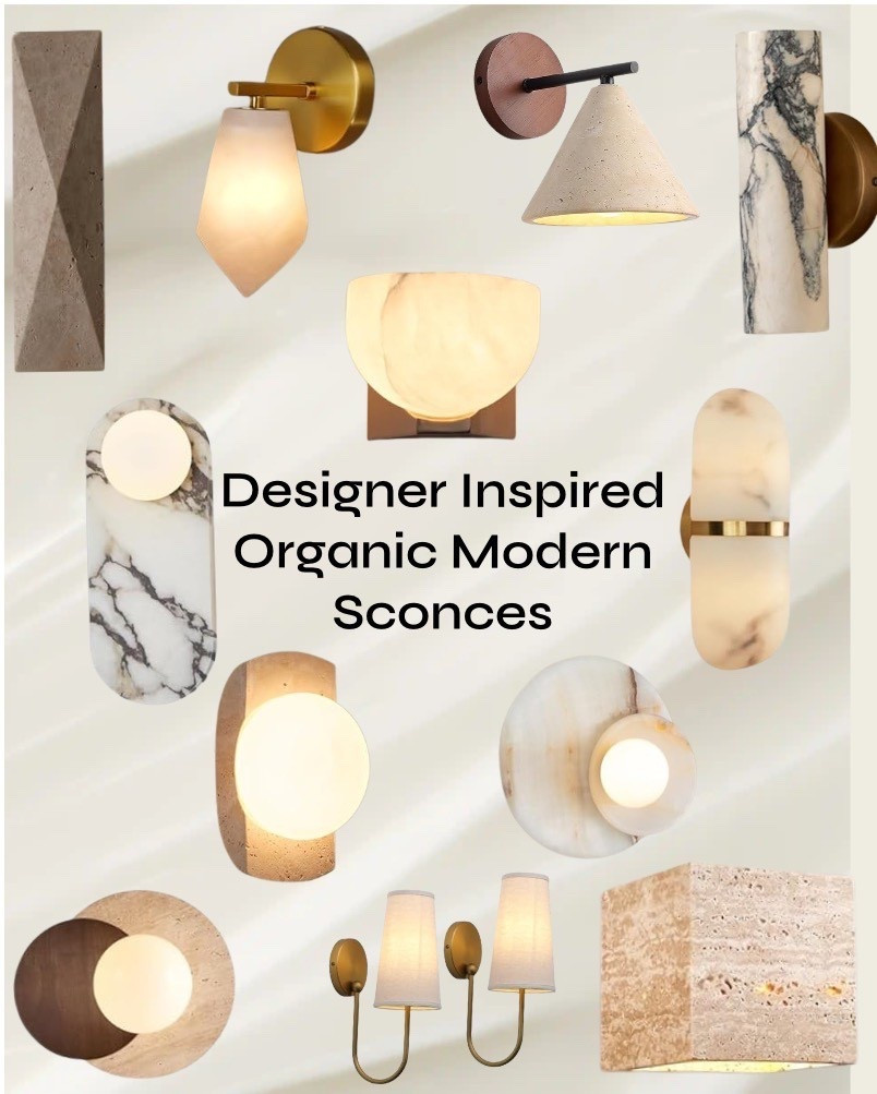 Stunning Budget Friendly Sconces that look Designer but are UNDER $150!!  

Unique, Organic, free-form shaped accent lights with metal and stone detail.

Beautiful Wabi-Sabi, Nordic, Scandi, Organic Modern light fixtures. 


🪴 FOLLOW @homeswithchristina  
for more designer inspired home decor & decorating tips!

  
.
.
Travertine, Alabaster, Marble, & Antique Brass sconce lights |
Gold, Nickel, Wood, Stone accent lighting | AFFORDABLE sconces that that look designer!
#lightfixture #sconces #lighting #budgetfriendlylighting #accentlights #wabisabi #LTKSpringSale

#LTKSaleAlert #LTKSeasonal #LTKHome