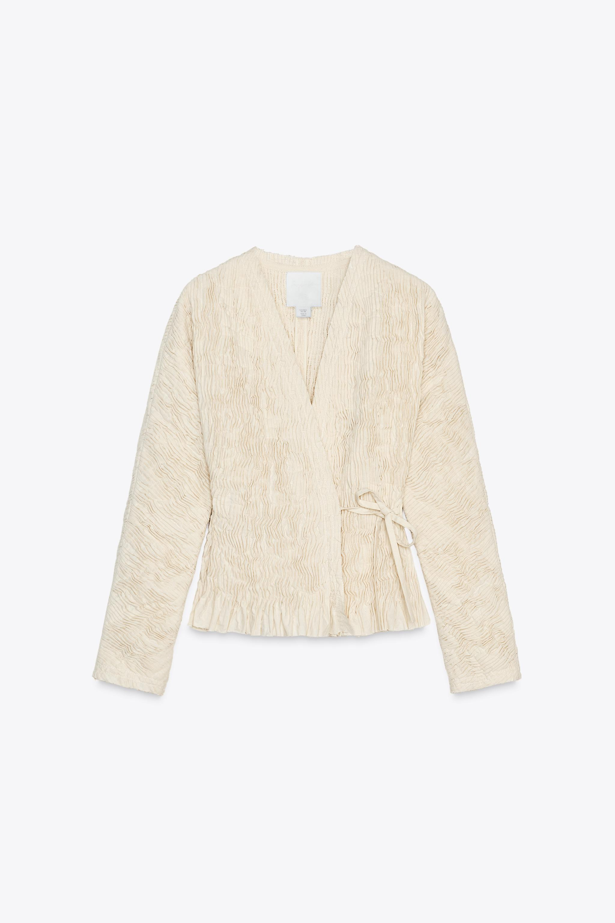 PLEATED STRETCH BLAZER X FANGLU LIN | Zara US