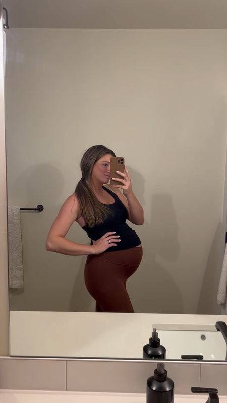 I got this color wunder train legging recently in store! a nice brown ish orange! check your local lululemon! I usually wear a size 4 pre pregnancy and have a size 8 in these!