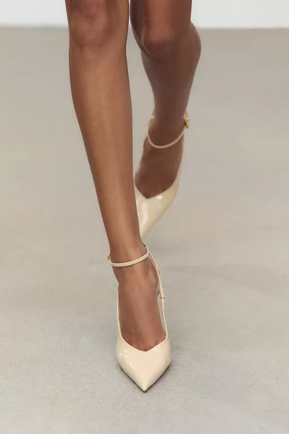 HEELED FAUX PATENT LEATHER SHOES | Zara US