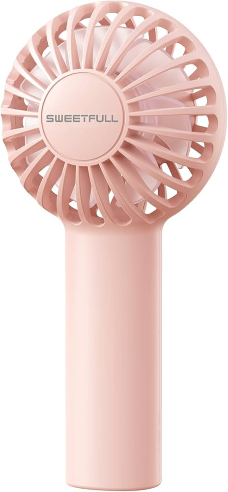 SWEETFULL Mini Portable Fan Powerful Handheld Fan Rechargeable,3 Speeds Personal Small Hand Fan f... | Amazon (US)