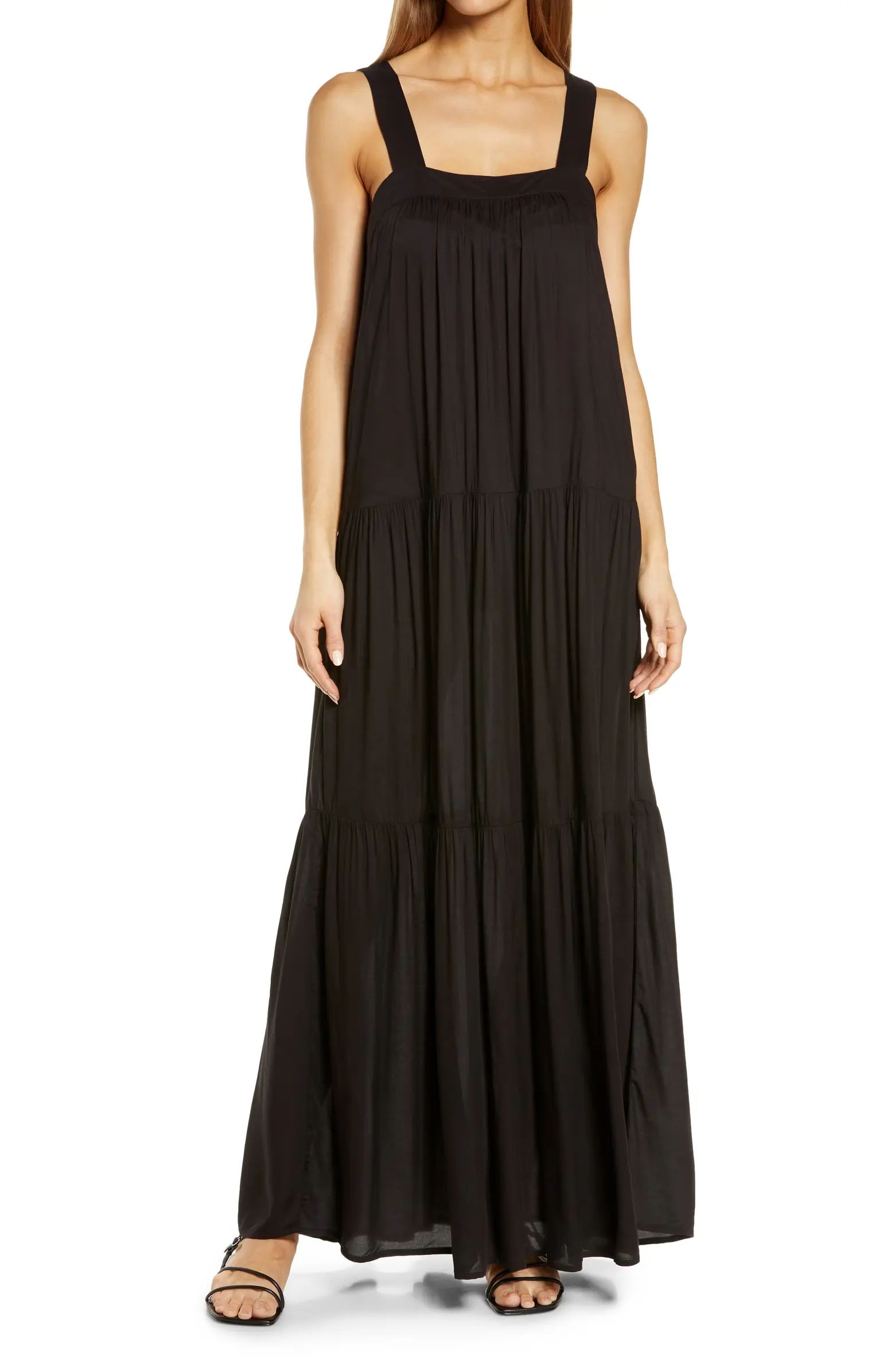 Elan Tiered Cover-Up Maxi Dress | Nordstrom | Nordstrom