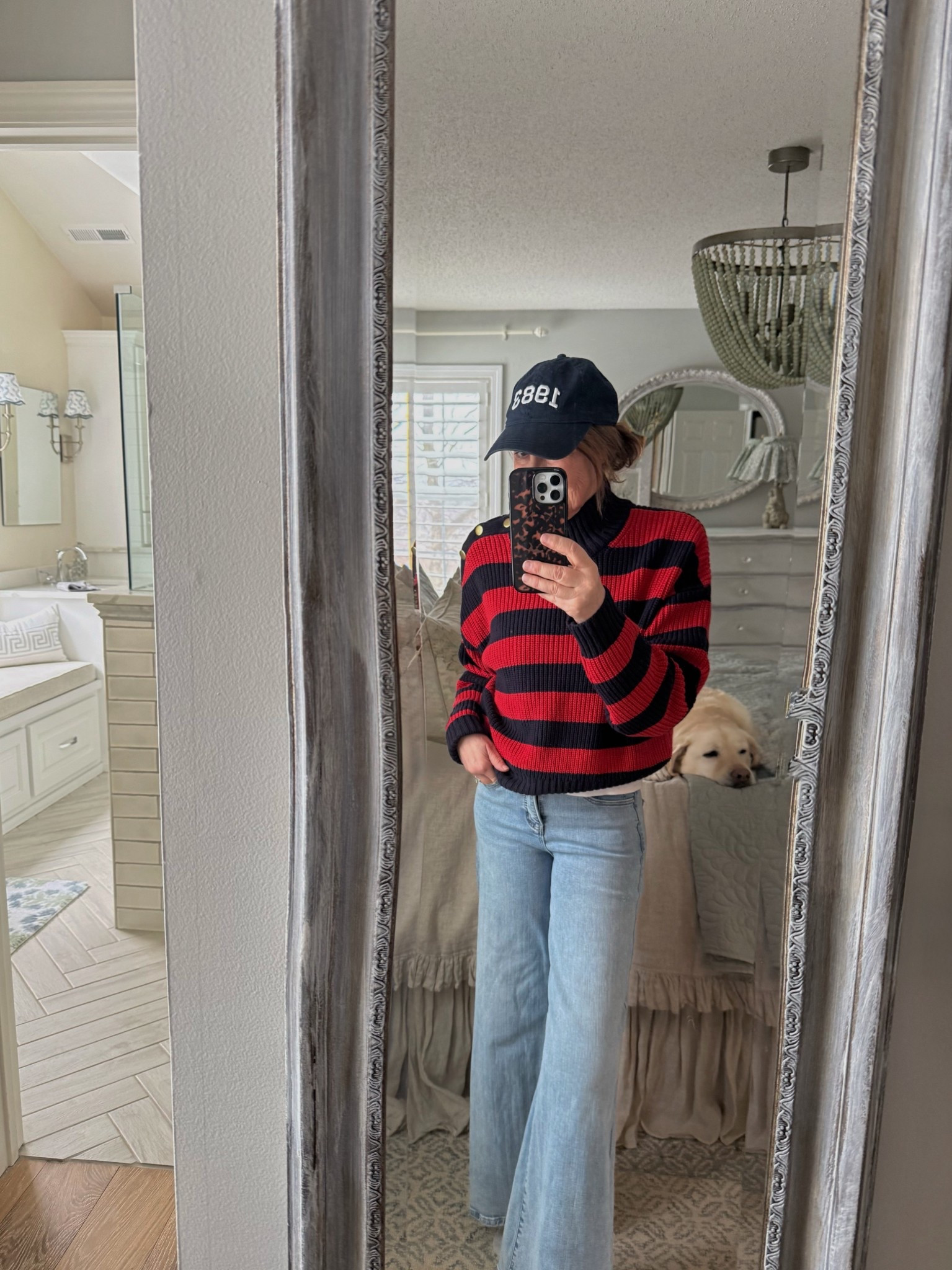 My sweater is majorly marked down.  100% cotton and super comfortable. Size up one.

#LTKSpringSale #LTKootd #LTKSaleAlert