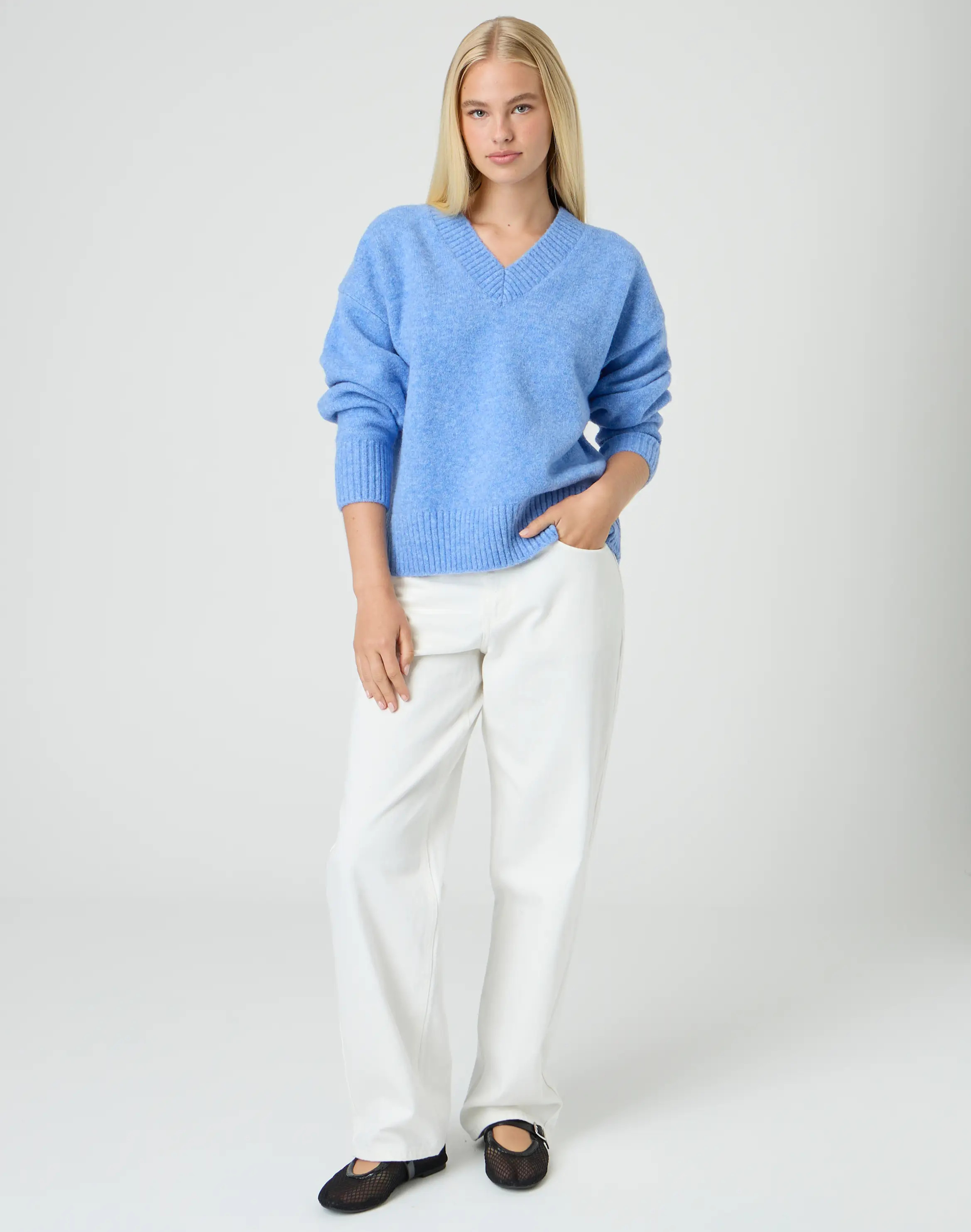 Cosy V Neck Knit Jumper | Glassons (Australia)