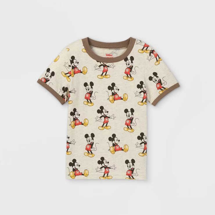 Toddler Boys' Mickey Mouse Short Sleeve Mickey Mouse Graphic T-Shirt - Gray | Target