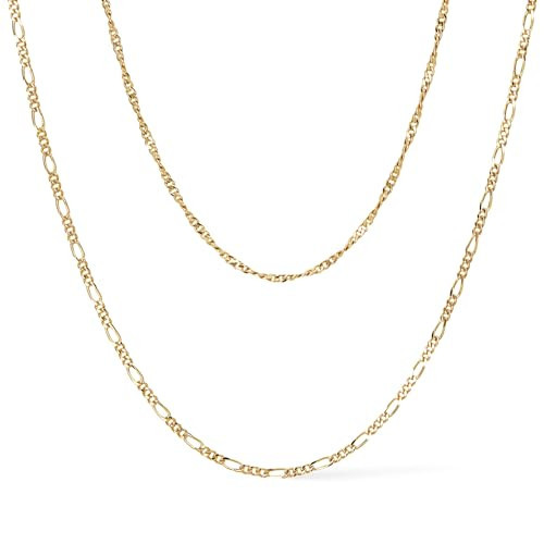 Ana Luisa Gold Layered Necklace Set for Women - Chic 14K Gold Plated Chains with Two Separate Necklaces for a Stylish Layered Look - Hypoallergenic, Water-Resistant, Tarnish-Free Jewelry (Heritage Vintage) | Amazon (US)