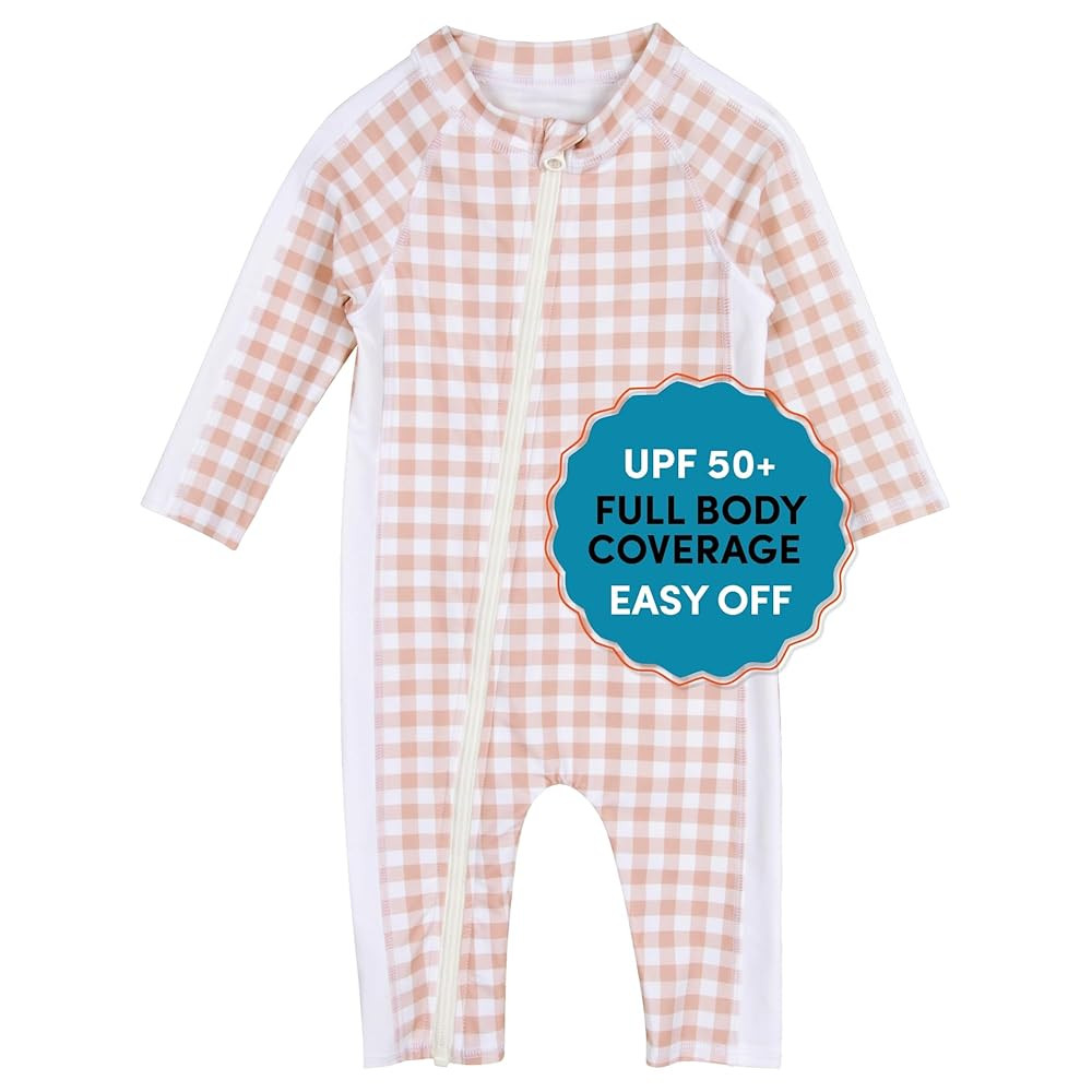 SwimZip Girls' Long-Sleeve UPF 50+ Swimsuit for Baby, Toddler, & Little Girls | Amazon (US)