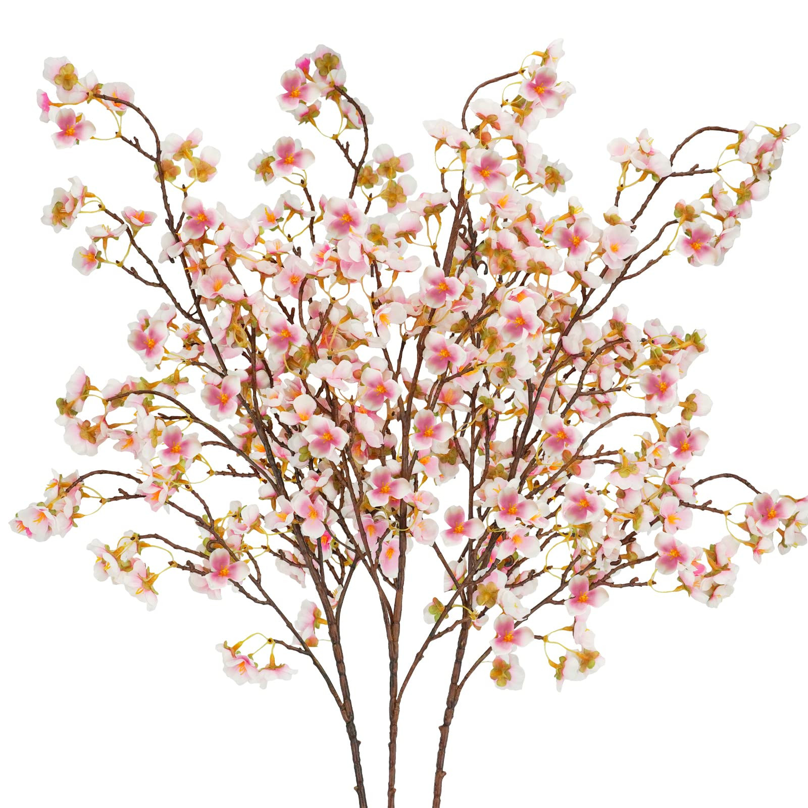 Uieke Silk Cherry Blossom Branches, 40.5in Artificial Cherry Blossom Flowers Long Stems Fake Flow... | Amazon (US)
