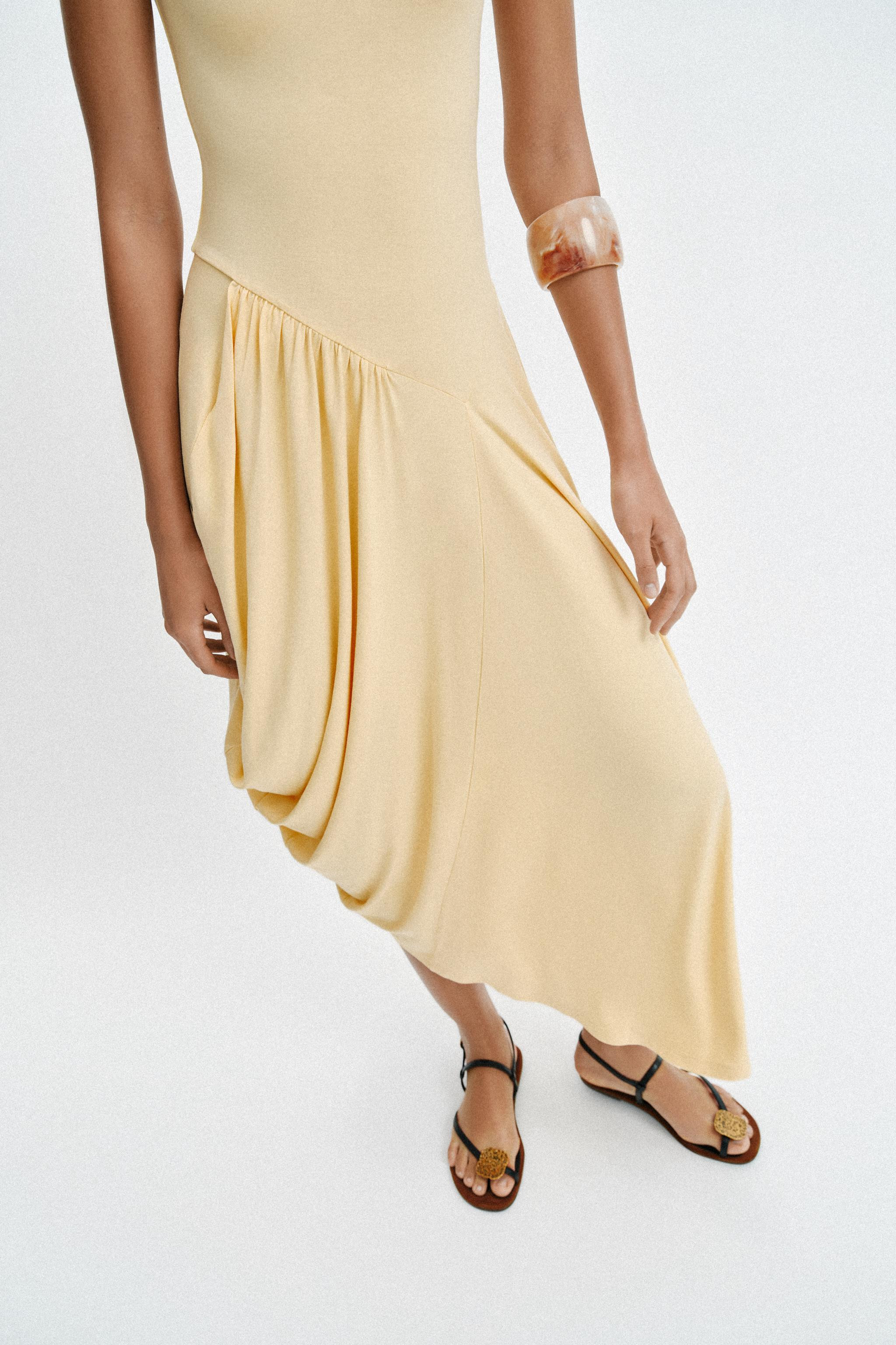 ASYMMETRIC LONG DRESS | Zara US