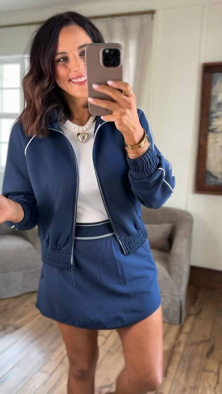 This matching set is giving major Alo-inspired vibes 🤍 The shorts have that thick waistband that’s super flattering and the matching jacket makes it look so put together. The material feels really high-end and elevated, but without the high-end price tag. Such a good spring athleisure outfit for everyday wear, errands, or even kids’ sports games. Comes in four colors. Wearing a size small.

#athleisurestyle #matchingset #springoutfit #springathleisure #aloestyle #highendlookforless #everydayoutfit #momstyle #casualstyle #ltkstyle #ltkfinds #ltkseasonal #springfashion

#LTKPetite #LTKActive #LTKmomlife