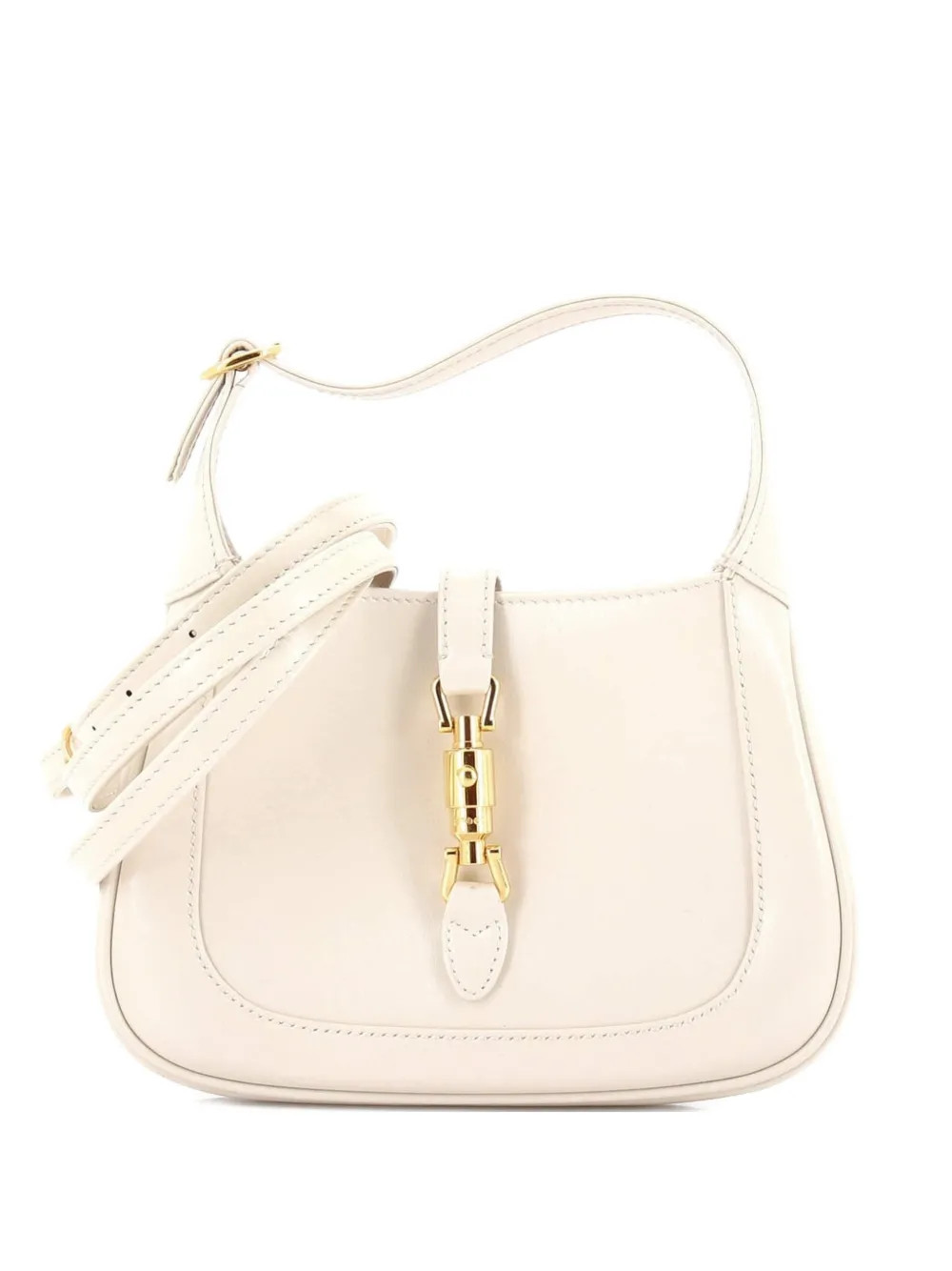 Gucci Pre-Owned Jackie 1961 Leather Mini hobo bag - White | Farfetch Global