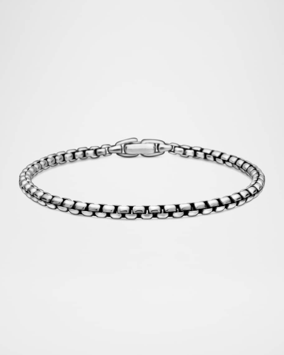 Men's Box Chain Bracelet in Silver | Neiman Marcus