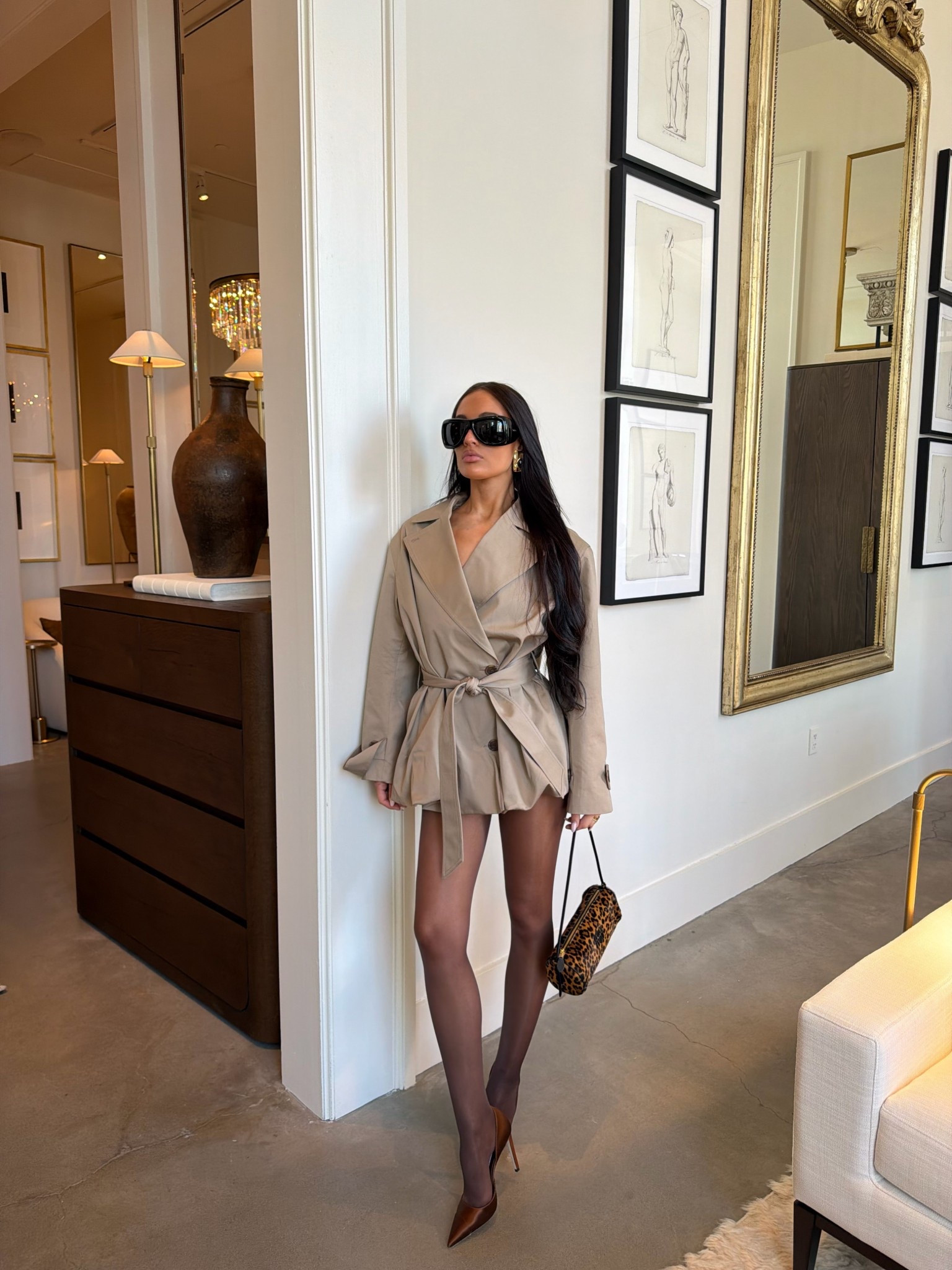 The most perfect short trench coat 

#LTKSeasonal #LTKootd #LTKgrwm