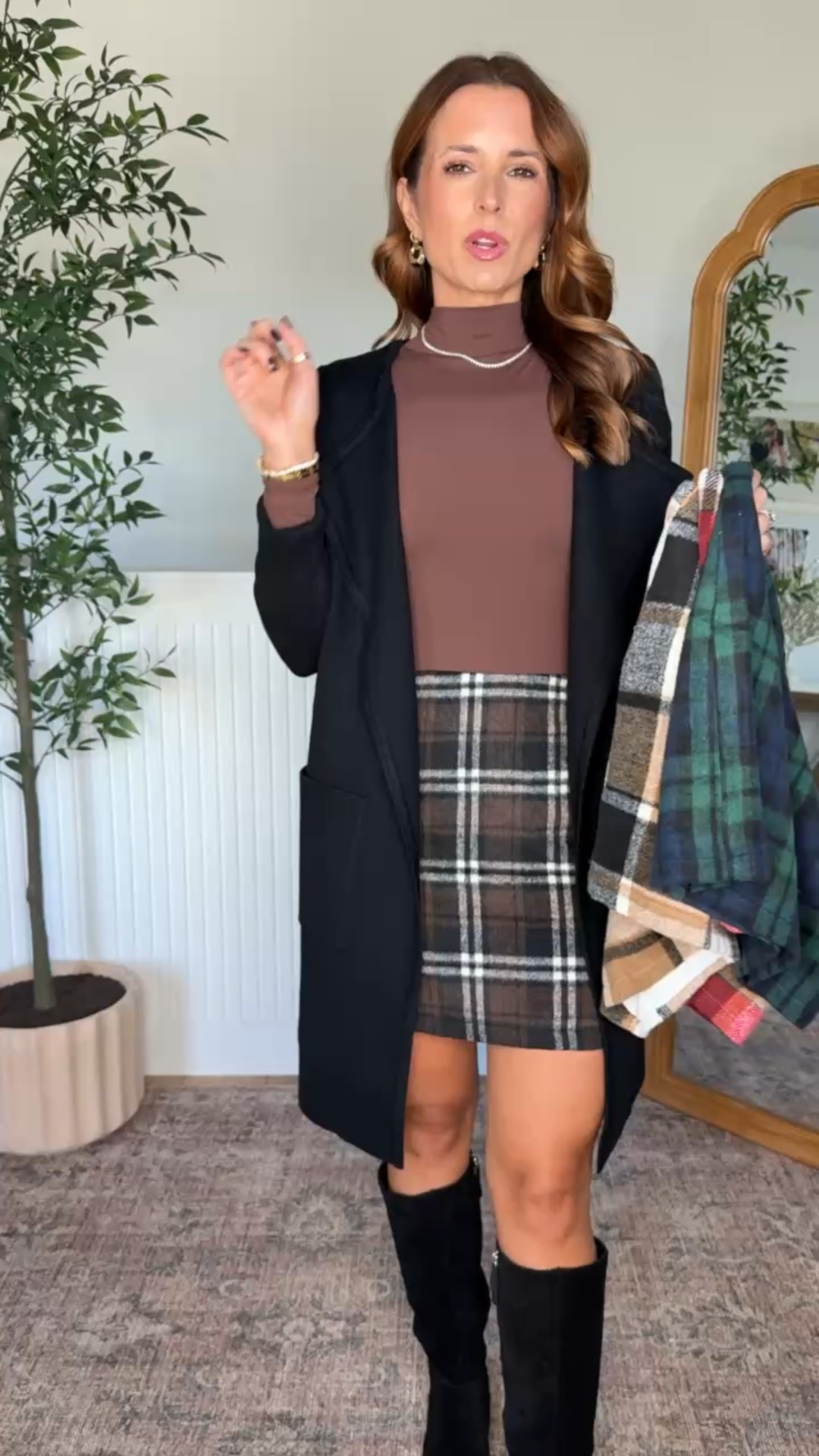 Amazon Fall outfit inspo! Loving this cute Amazon plaid skirt (XS) paired with different tops (XS in each) and knee high boots (went up half a size). Perfect for any fall occasion! Thanksgiving outfit. Christmas party outfit.


#LTKSeasonal #LTKHoliday #LTKootd
