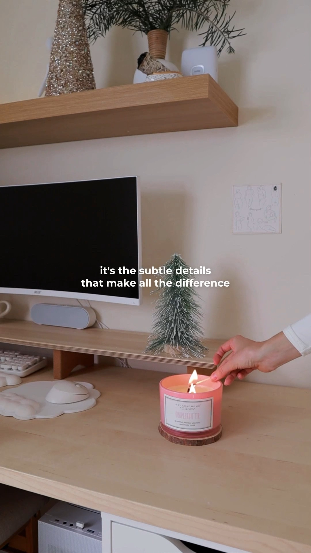 My cozy aesthetic Pinterest inspired desk! 

#LTKSeasonal #LTKHome