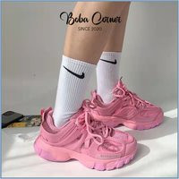 Pink Sneakers, Running Shoes, Pink Chunky Sneakers, Platform Sky Blue Woman Thick Sole Sport Shoes | Etsy (US)