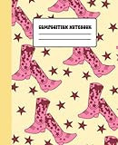 Composition Notebook: Preppy Cowgirl Boots, Pink and Yellow Western Cowboy Country Notebook for Kids, Teens and Adults - Aesthetic Notebook College Ruled | Amazon (US)