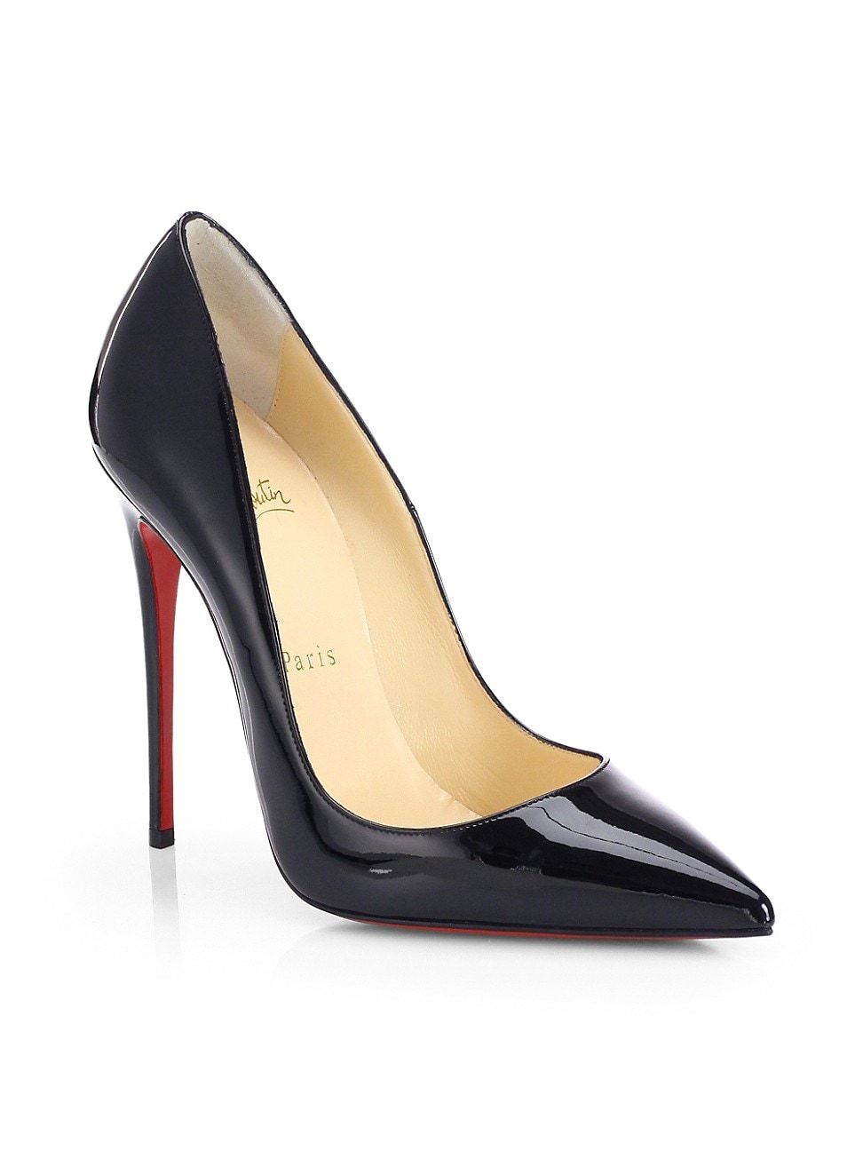 Christian Louboutin Women's So Kate 120 Patent Leather Pumps - Black - Size 36.5 (6.5) | Saks Fifth Avenue