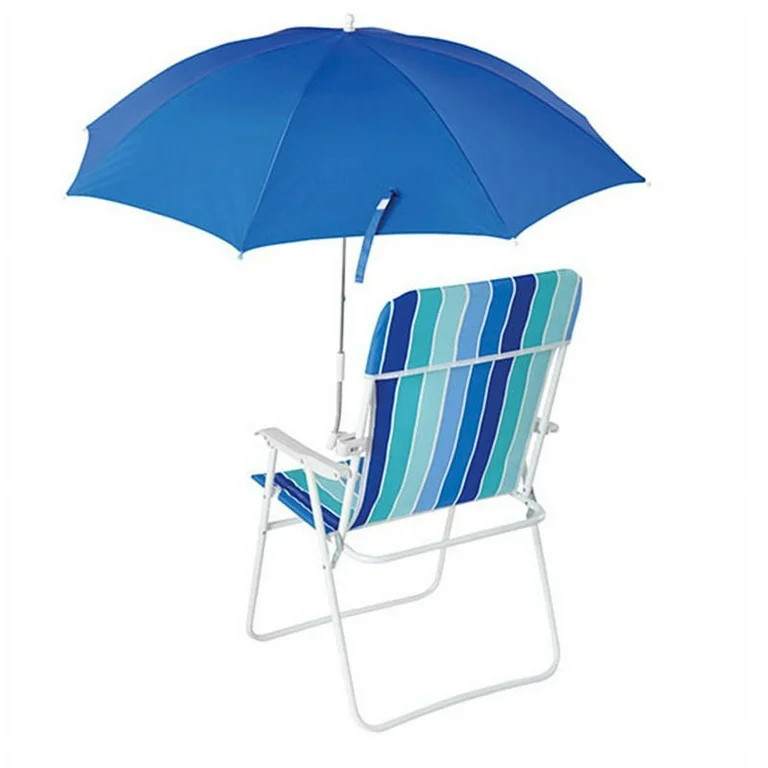 Mainstays Blue Clip-on Umbrella for Beach Chair UV Resistant - Walmart.com | Walmart (US)