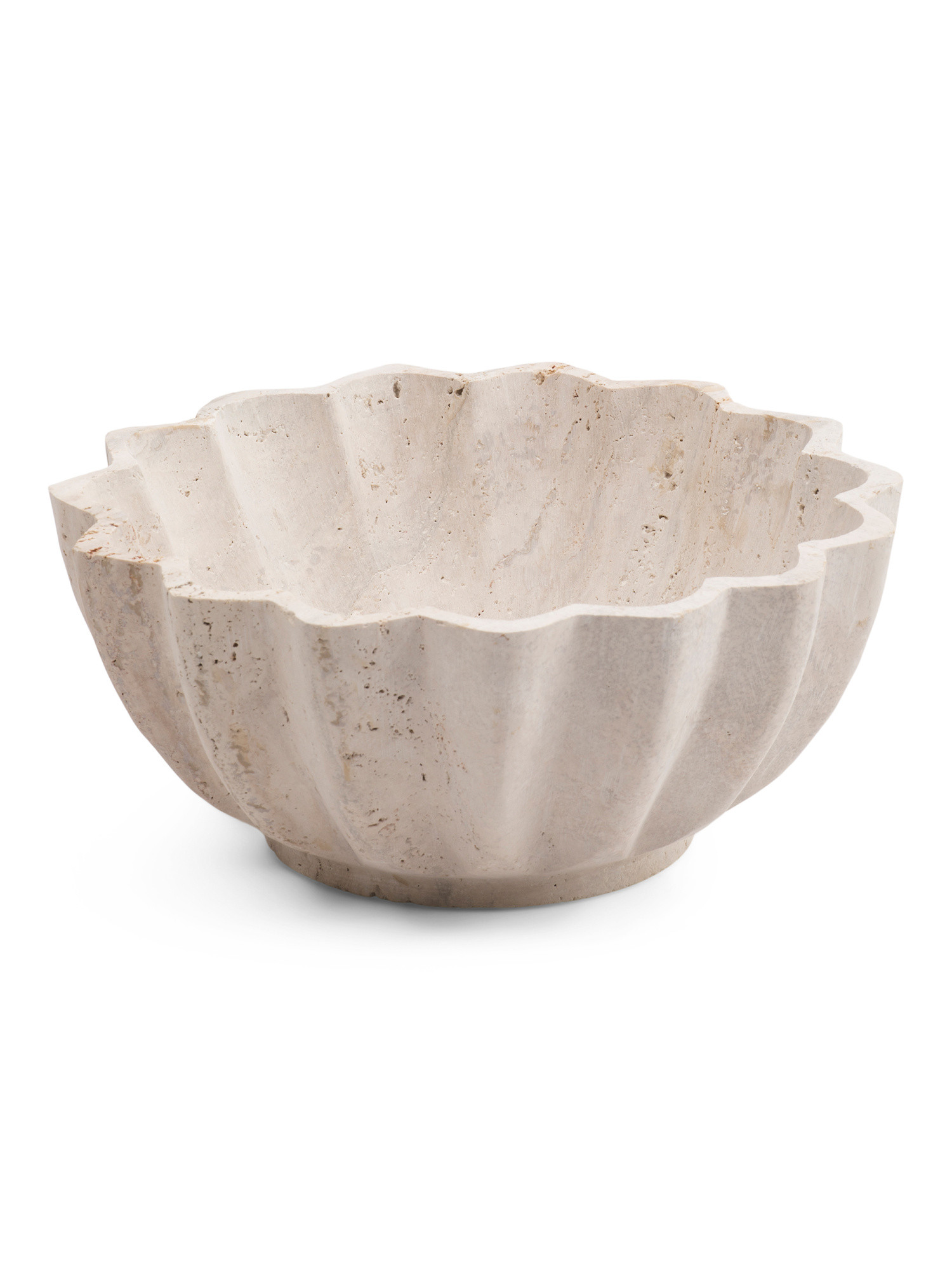 12x5 Heavy Solid Travertine Bowl | Marshalls