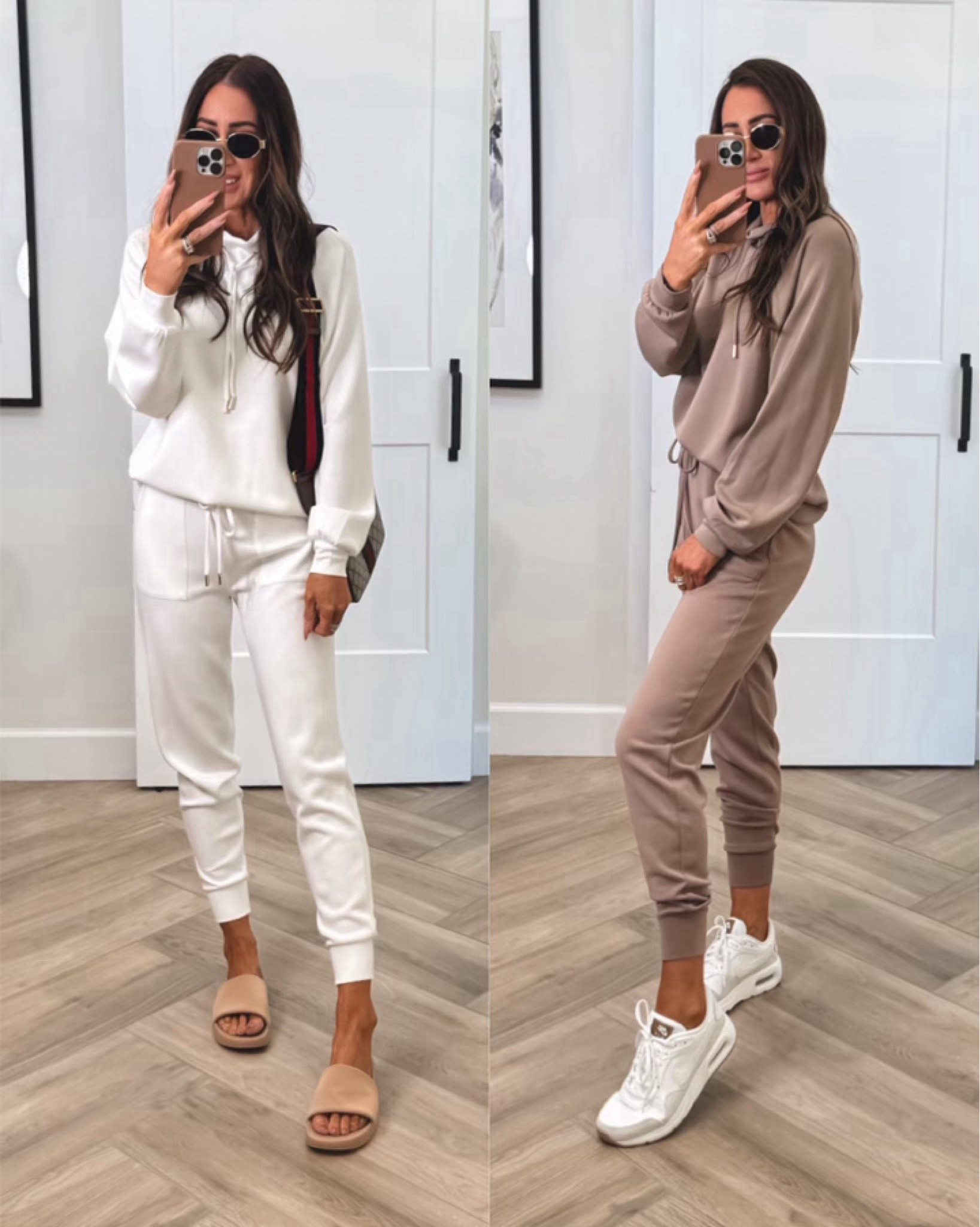 Spanx or Walmart? My viral sets have been restocked! These feel like the air essentials fabric but are only $22 each! The most delicious sets and they wash and wear well!  These sell out super fast so pick up immediately!
Sz small in top and xs in joggers 
Walmart casual outfit idea, travel outfit 
Nike tts 


#LTKSeasonal #LTKTravel #LTKStyleTip