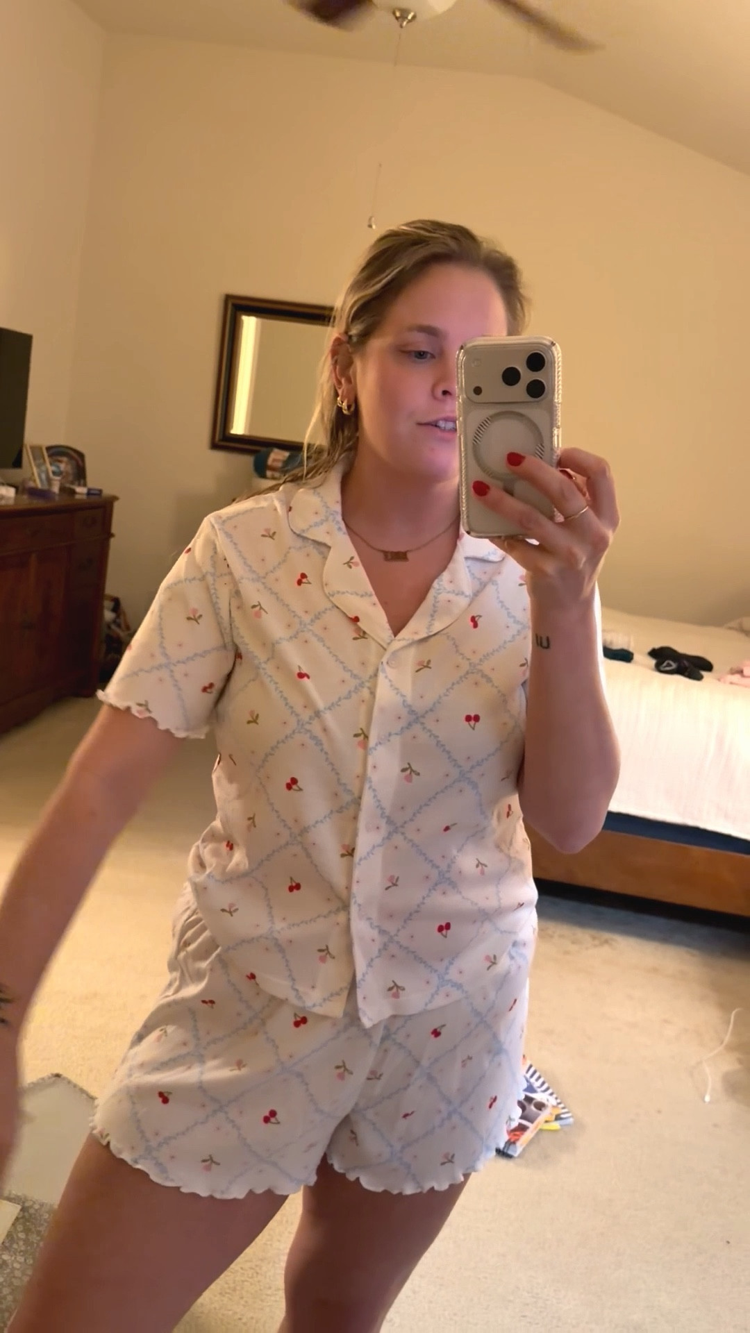 Cute pajama sets are my weekness!

Loving these notch collar shirt and short Wild Fable pajama set with flowers & 🍒 
So comfy, breathable, & and adorable spring pattern!
-also comes in blue & solid pink

#LTKWomens #LTKUnder25 #LTKunder50 #LTKunder30 #LTKstyle #LTKfinds #LTKsalealert #LTKsleepwear #LTKloungewear #LTKcomfy #Targetstyle #Targetfinds #Targetfashion #Targetstylefind #WildFable #MatchingSet #PajamaSet #MatchingPJs #CutePJs #LoungeSet #ComfyStyle #AffordableFashion #BudgetFinds #ViralFinds #EverydayStyle #CozyStyle #TargetFinds #Bedtime #Nighttime #Sleep

#LTKMidsize #LTKHome #LTKootd #LTKspringtrends #LTKspring