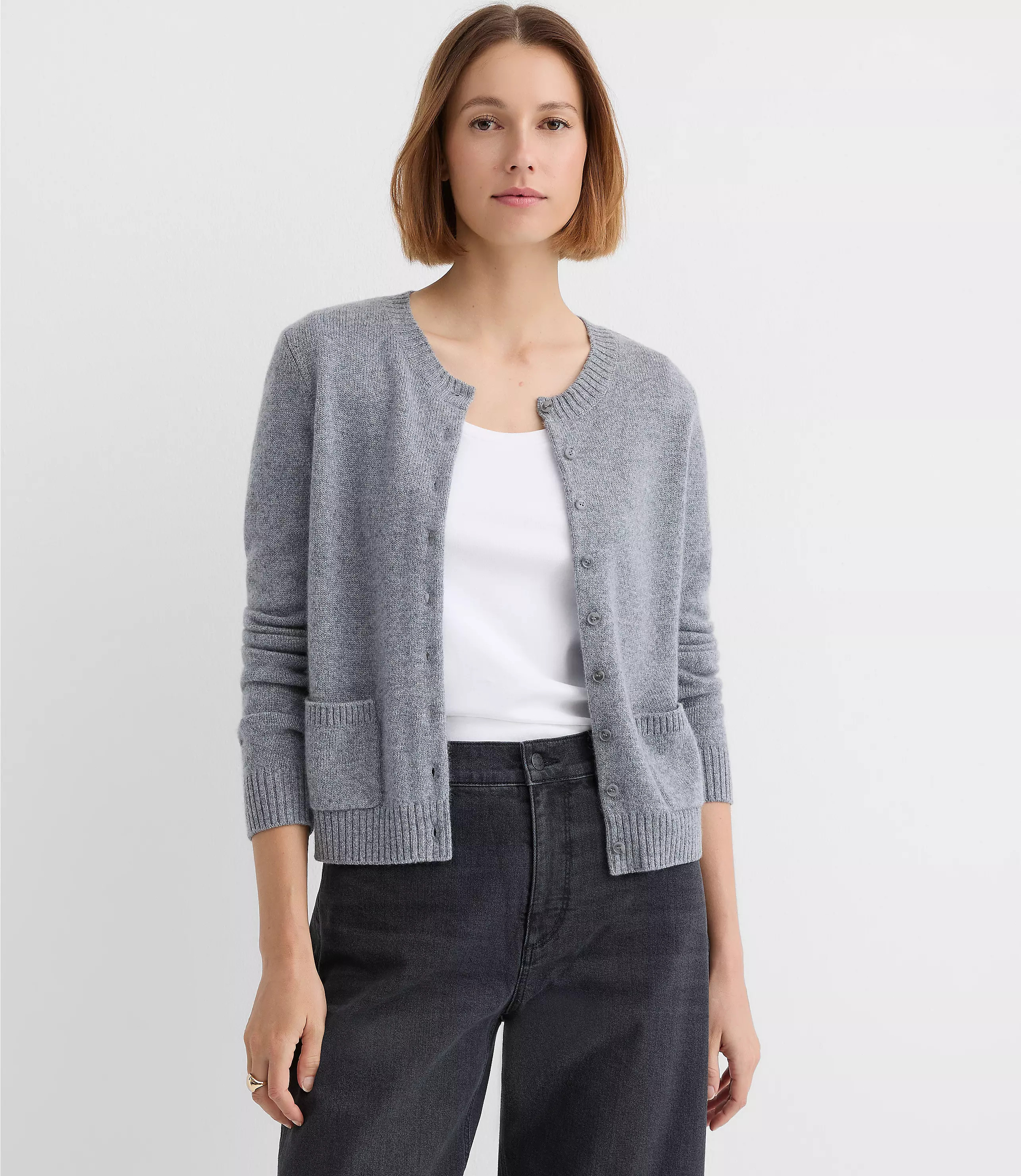 Cashmere Pocket Cardigan | LOFT