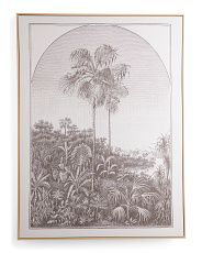30x40 Vintage Palm Arch Natural Framed Canvas Wall Art | Marshalls