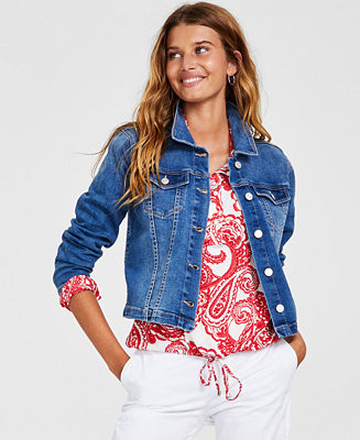 Tommy Hilfiger Women's TH Flex Denim Jacket  - Macy's | Macy's