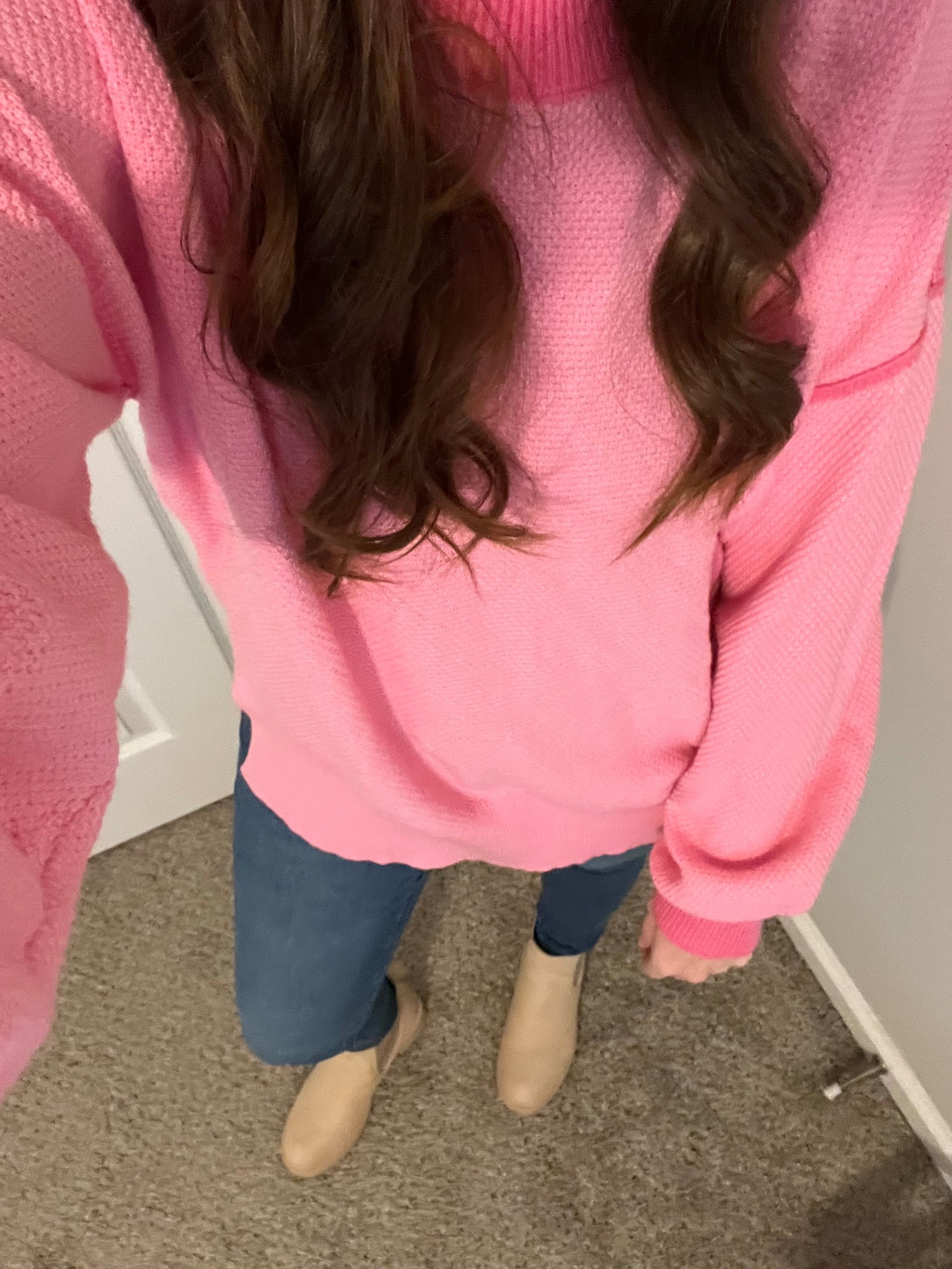 Really loved this sweater I wore for thanksgiving so I wanted to share it! It so comfy and the material is not itchy at all! And this color 😍 the other options are so pretty too!! 

#LTKootd #LTKFindsUnder50 #LTKmomlife