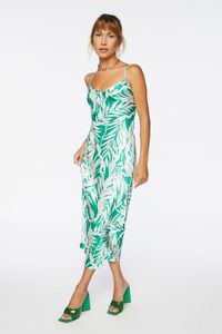 Tropical Leaf Tie-Back Midi Dress | Forever 21 (US)