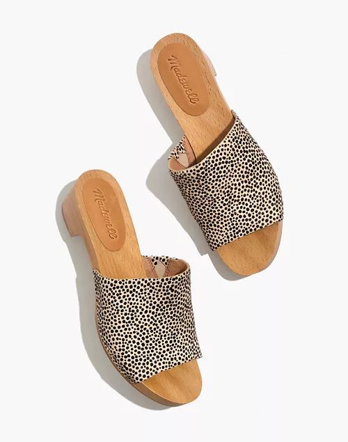 The Evelyn Slide Clog in Calf Hair | Madewell