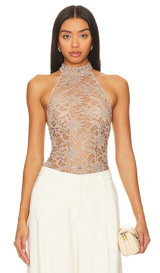 Champagne Eyes Halter Top in Sparkle | Revolve Clothing (Global)