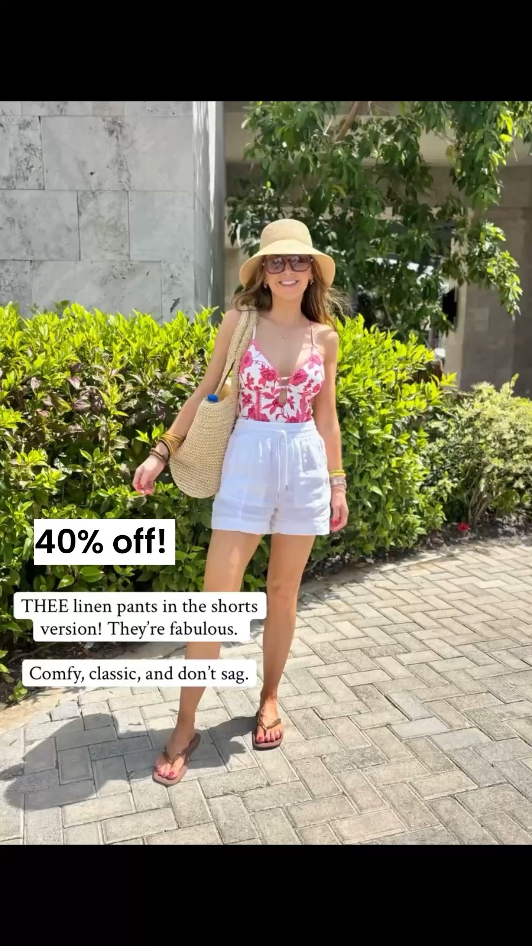 @athleta linen shorts are 40% off! I am wearing an XS

#LTKSwim #LTKTravel #LTKSaleAlert
