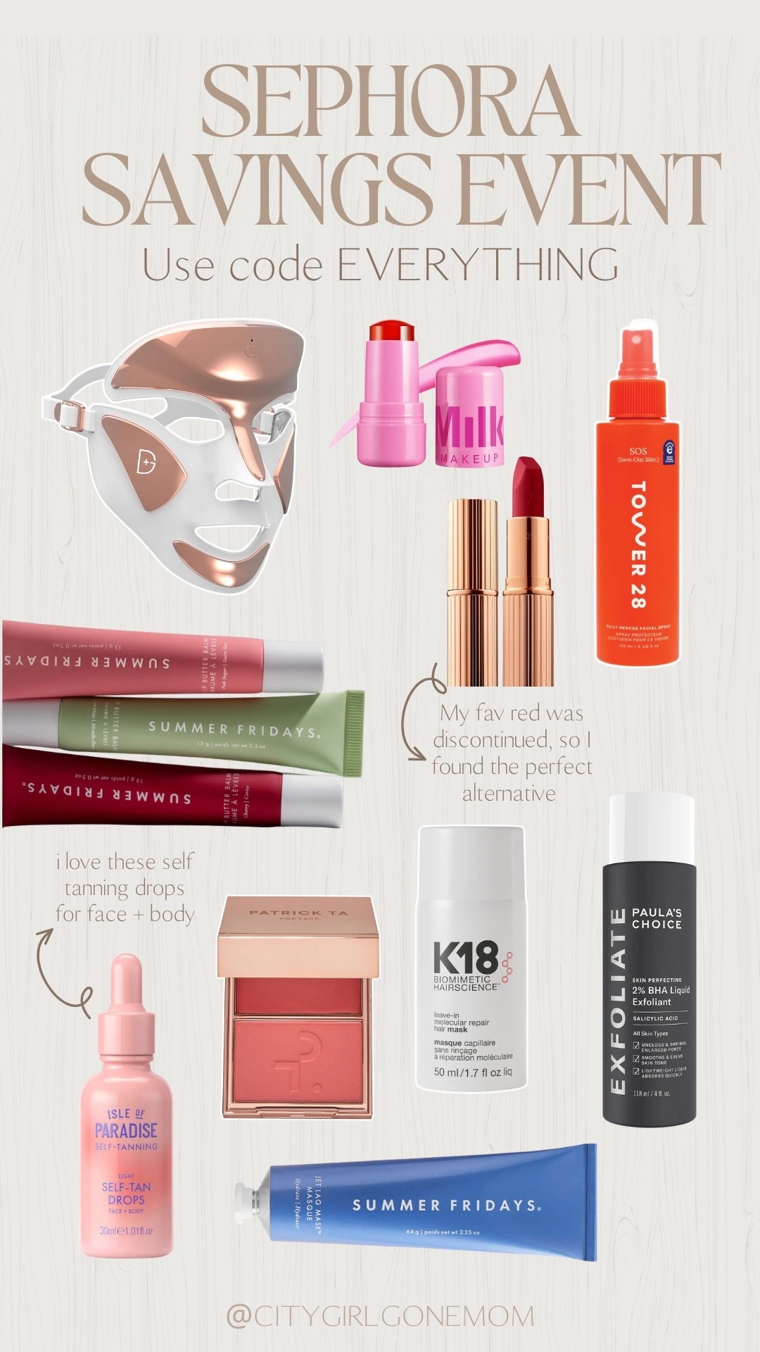 Sephora Savings event going on now! Use code EVERYTHING when shopping online 

#LTKHoliday #LTKGiftGuide #LTKBeauty