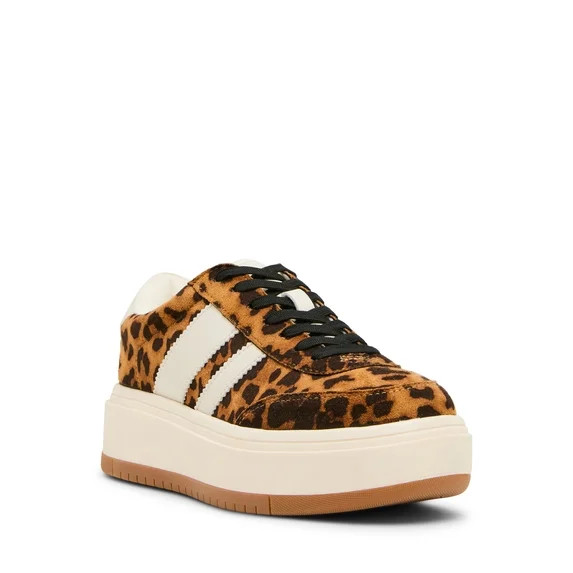 Madden Girl Women's Navida Lace-up Platform Sneaker with Stripes | Walmart (US)