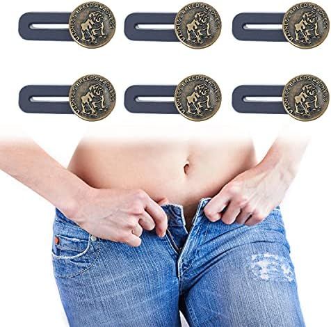 Button Extender for Pants Men Women,COUPRUM Retractable Jeans Button for Loose Jeans, Jeans Waist Ex | Amazon (US)