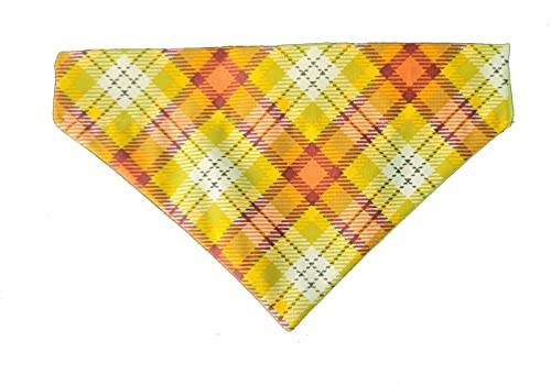 Fall Plaid Over the Collar Dog Bandana That Slips onto Their Existing Collar Size (X-Small) | Amazon (US)