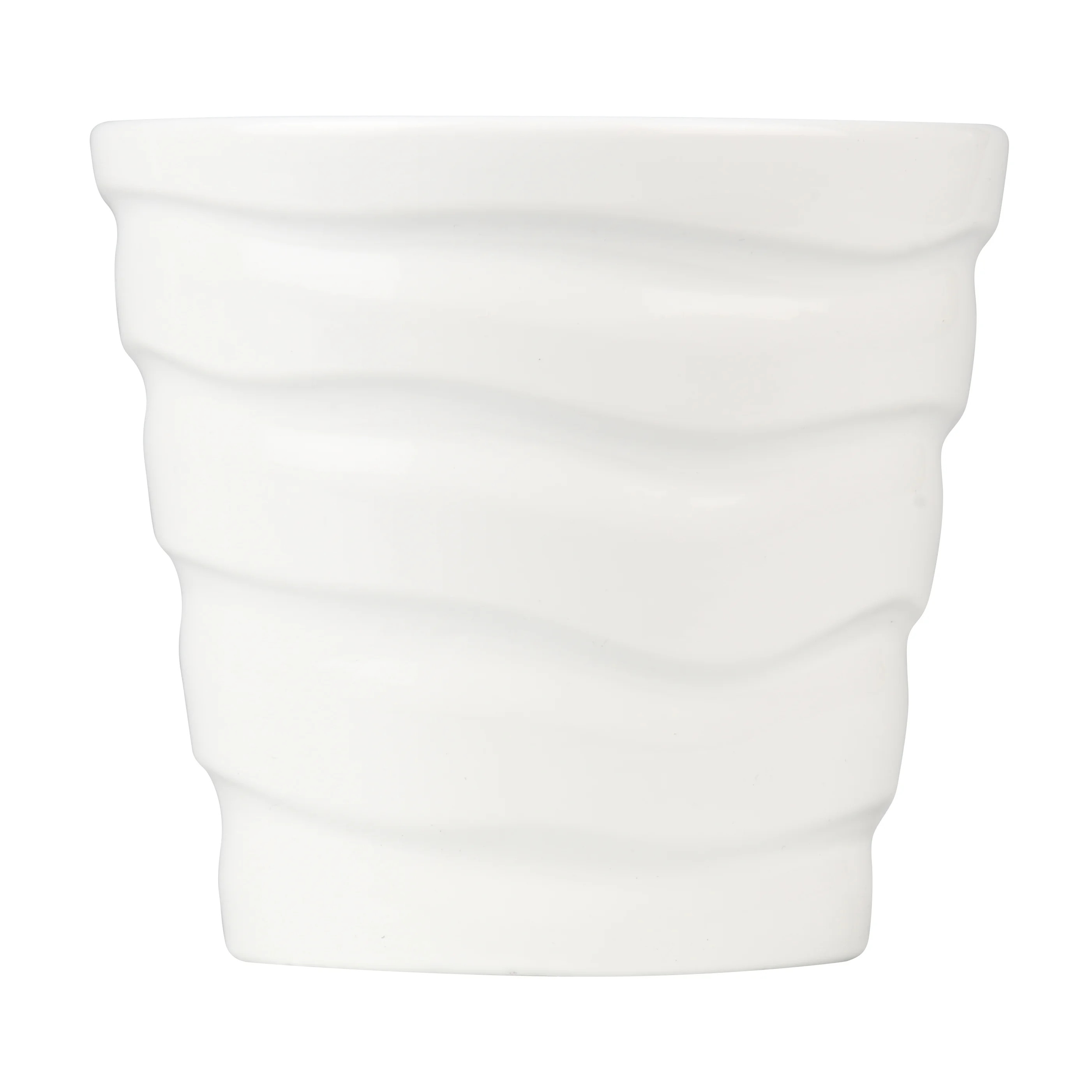 Mainstays Pottery 5" White Wave Planter | Walmart (US)