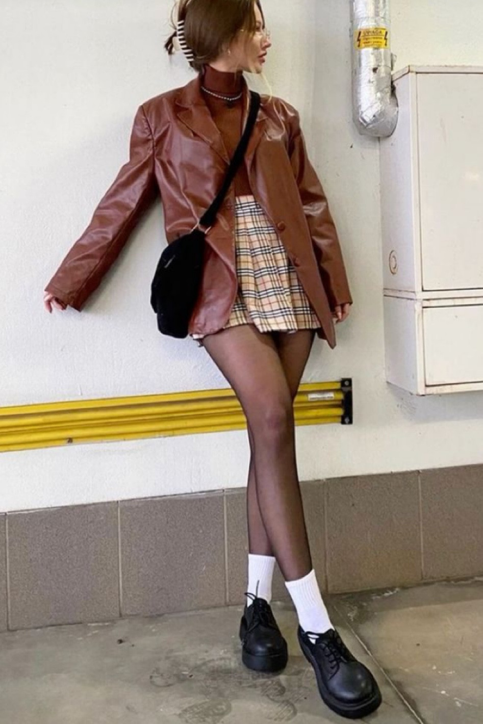 Fall style fall outfit winter outfit ootd easy outfit spring outfit summer outfit clothes black shoes socks skirt plaid skirt jacket coat leather coat easy outfit dressy outfit dressy shoes hair styles easy shoes boots date night outfit casual outfit 

#LTKGiftGuide #LTKshoecrush #LTKitbag