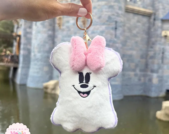 Minnie Ghost 6 inch Plush Keychain, Bag Accessory | Etsy (Global)