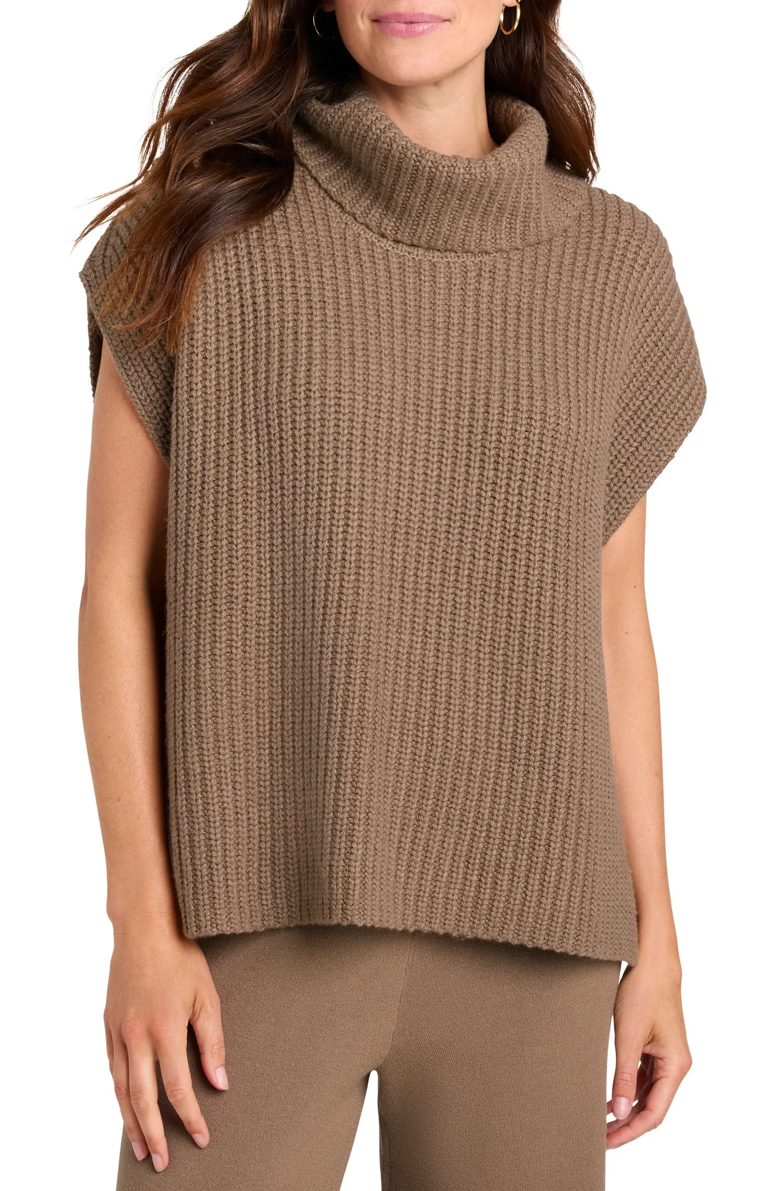 Splendid x Cella Jane Cowl Neck Short Sleeve Turtleneck Sweater | Nordstrom | Nordstrom