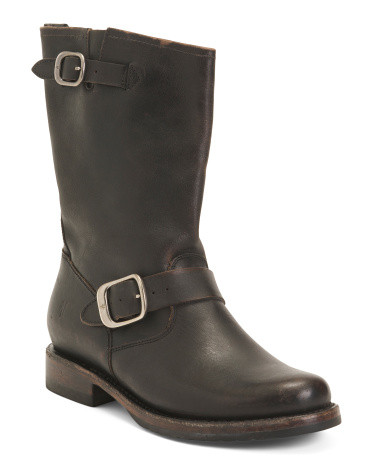 Leather Veronica Short Boots | TJ Maxx