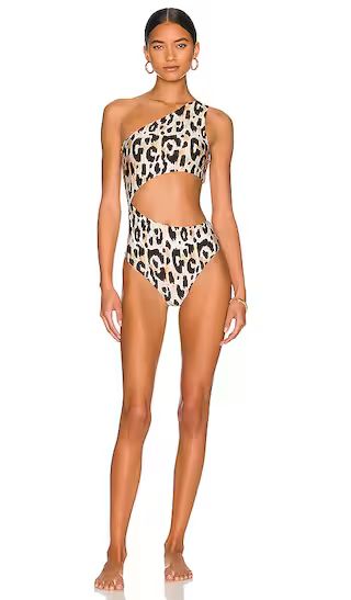 Celine One Piece in Spotted Leopard | Revolve Clothing (Global)