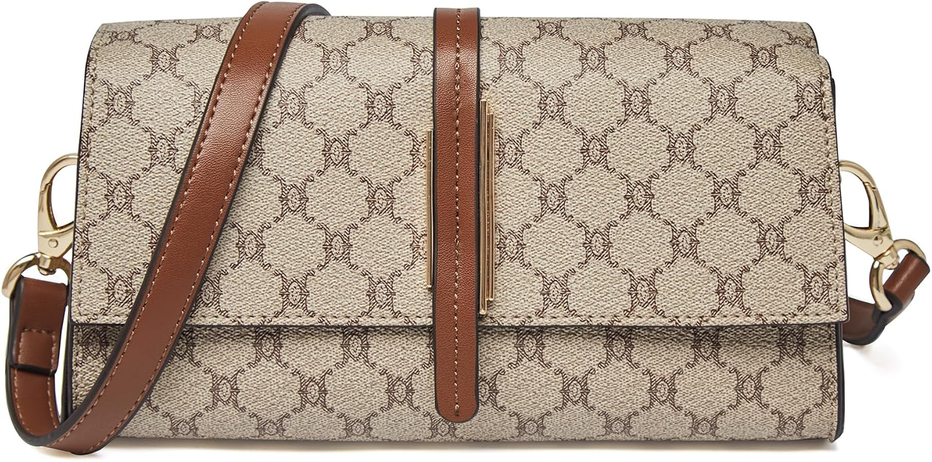 LAORENTOU Women Quilted Chain Crossbody Bag Purses Lady Cow Leather Shoulder Bag for Women | Amazon (US)