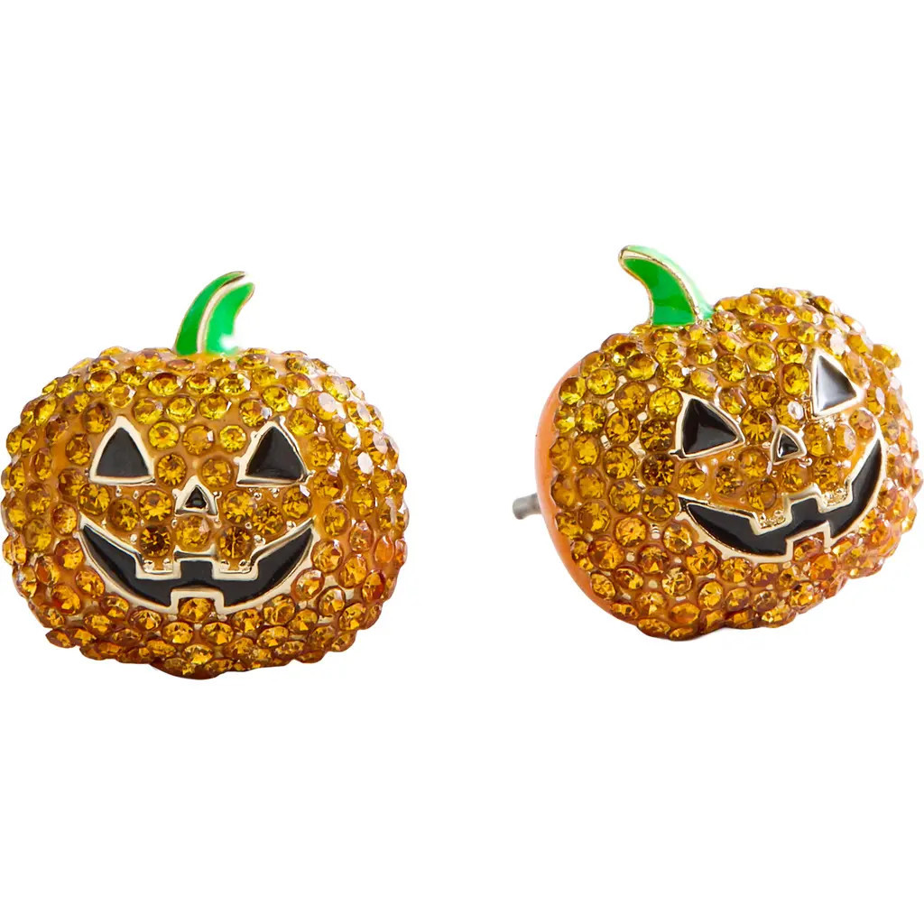 BaubleBar Gourd Lucky Charm Pumpkin Stud Earrings in Orange at Nordstrom | Nordstrom