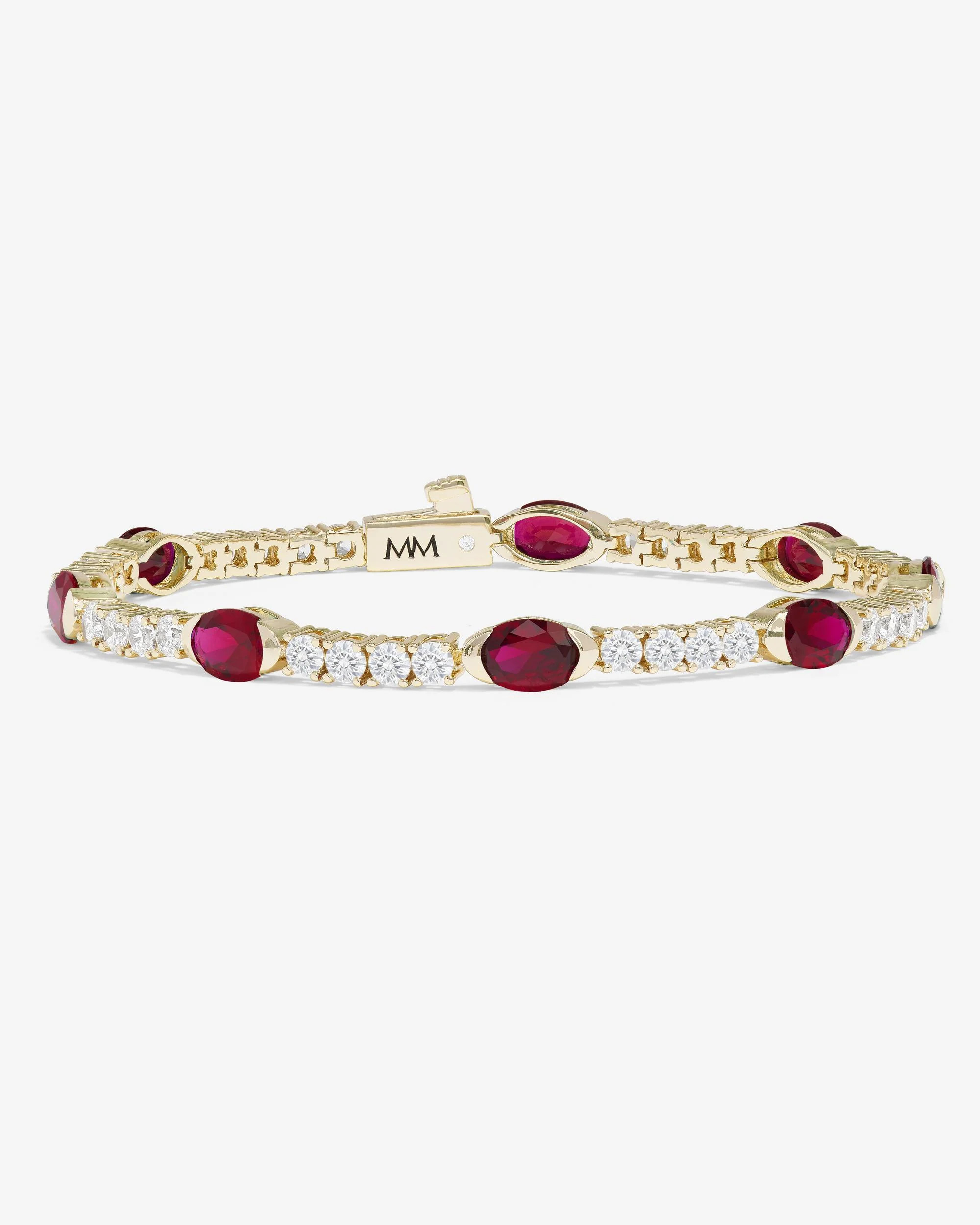 The Maven Tennis Bracelet - Gold|Ruby | Melinda Maria Jewelry