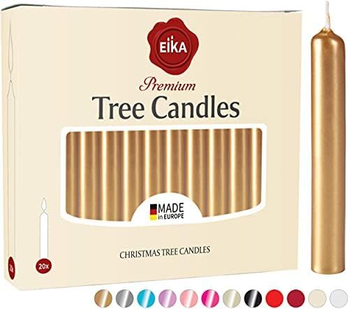 Eika Premium Christmas Tree Candles - Set of 40 Traditional Christmas Wax Candles for Pyramids, C... | Amazon (US)