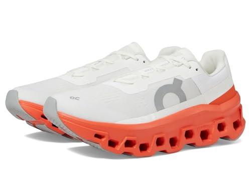 On Womens, Cloudmonster White/Flame 10 Medium | Amazon (US)